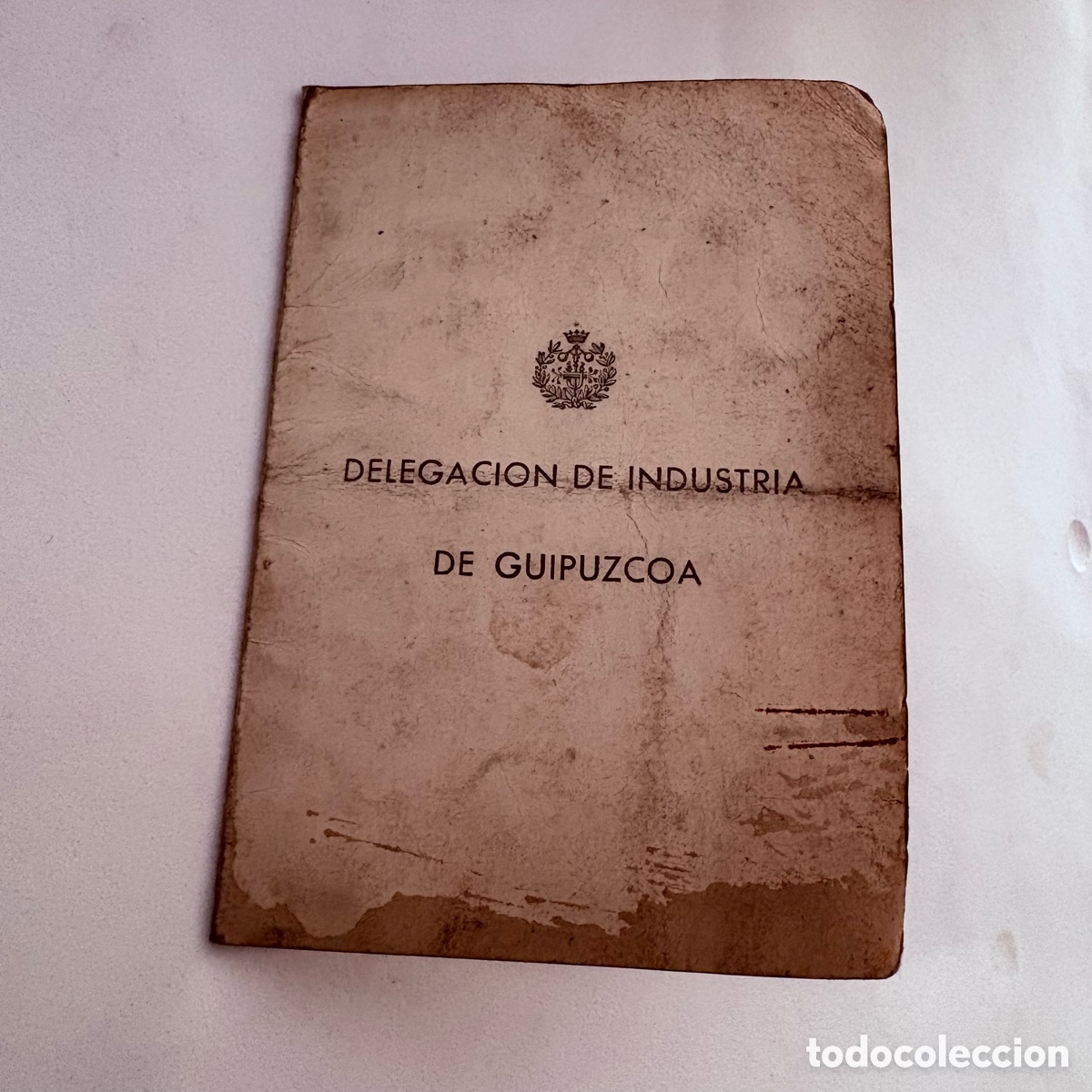 Coches y motocicletas: certificado de caracter&iacute;sticas ciclomotor g.a.c. mobylette de 1955 delegacion industria guipuzcoa