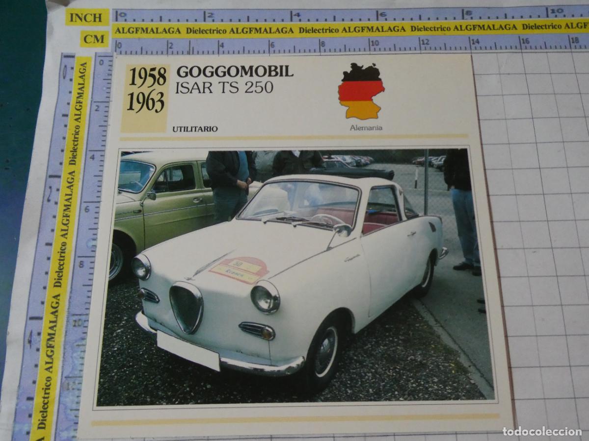 Coches y motocicletas: TARJETA FICHA T&Eacute;CNICA COCHES DE COLECCI&Oacute;N PLANETA AGOSTINI ALEMANIA 1958 GOGGOMOBIL ISAR TS 1068
