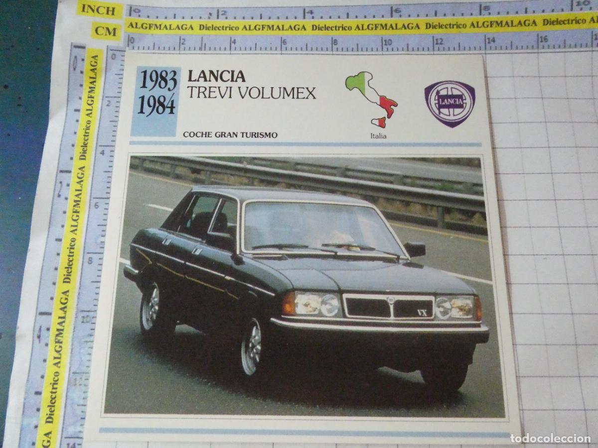 Coches y motocicletas: TARJETA FICHA T&Eacute;CNICA COCHES COLECCI&Oacute;N PLANETA AGOSTINI ITALIA 1983 LANCIA TREVI 1140