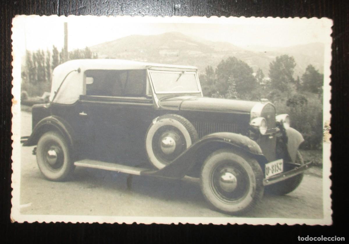 Carros e motociclos: ANTIGUA FOTOGRAF&Iacute;A DE CHRYSLER IMPERIAL DE LOS A&Ntilde;OS 20. MATR&Iacute;CULA DE OVIEDO 8157.