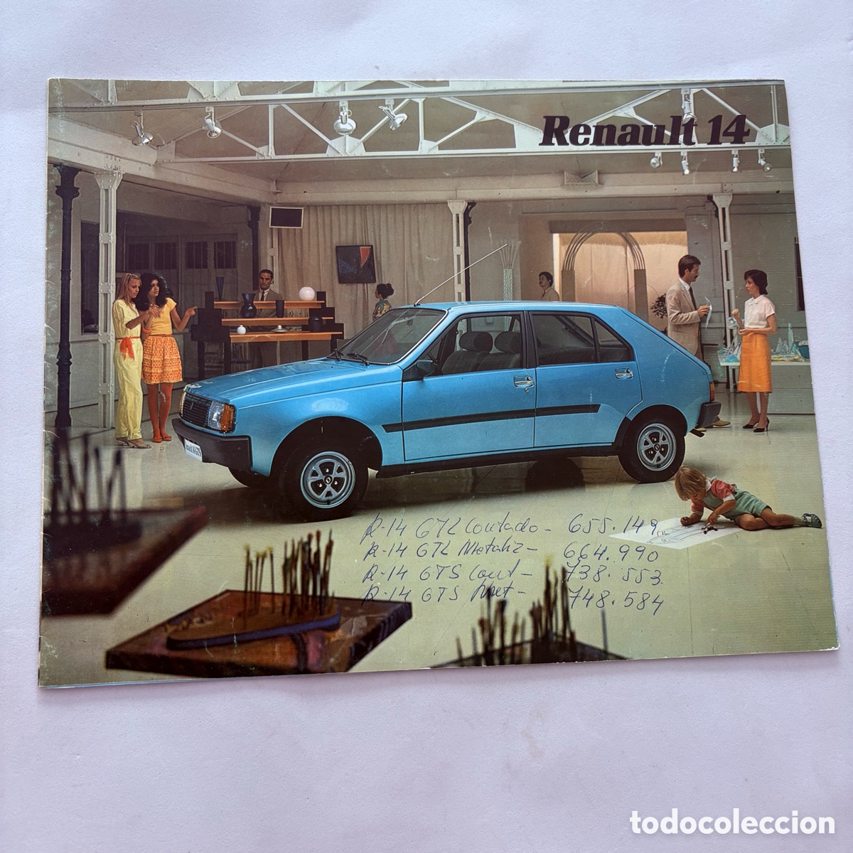 Coches y motocicletas: Cat&aacute;logo folleto publicidad original Renault 14 de 1981