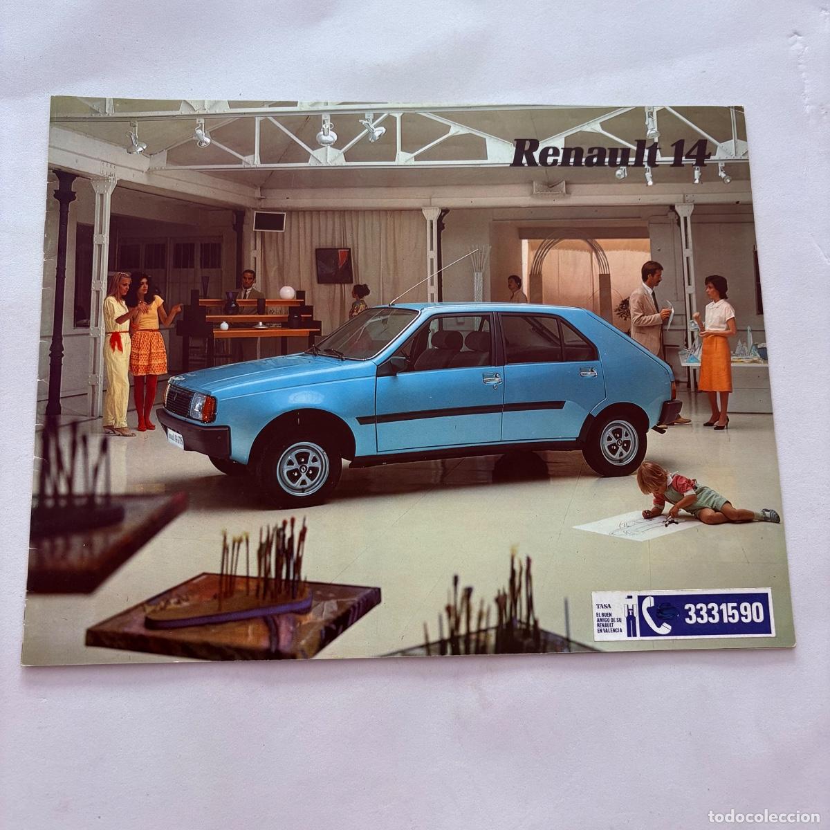 Coches y motocicletas: Cat&aacute;logo folleto publicidad original Renault 14 de 1981