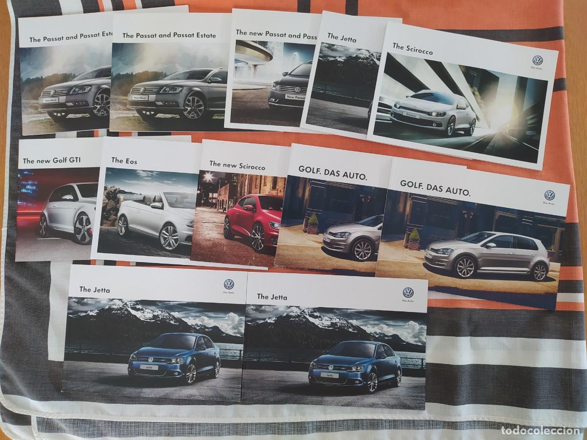 Coches y motocicletas: Cat&aacute;logos de VOLKSWAGEN x 12, diversos modelos. Todos diferentes fechas aprox. 2012-2013. En ingl&eacute;s