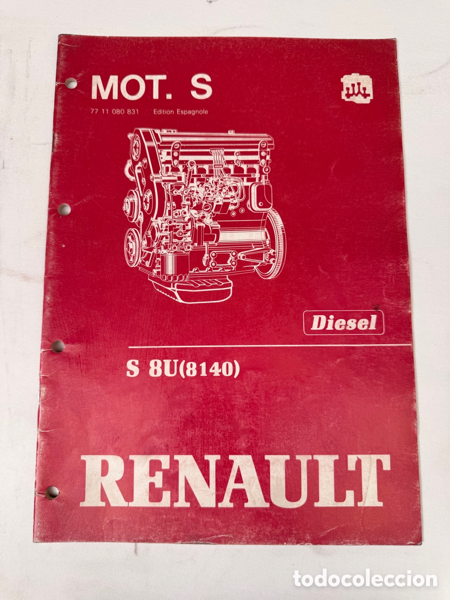 Coches y motocicletas: Manual t&eacute;cnico original Renault del motor Diesel S8U / SOFIM 8140.