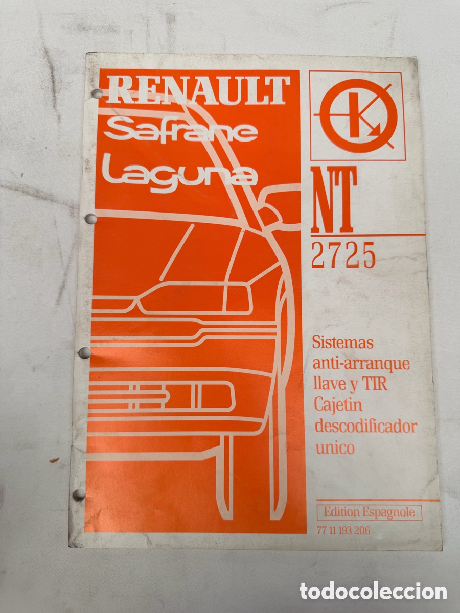 Coches y motocicletas: Renault Laguna Safrane NT2725 antiarranque