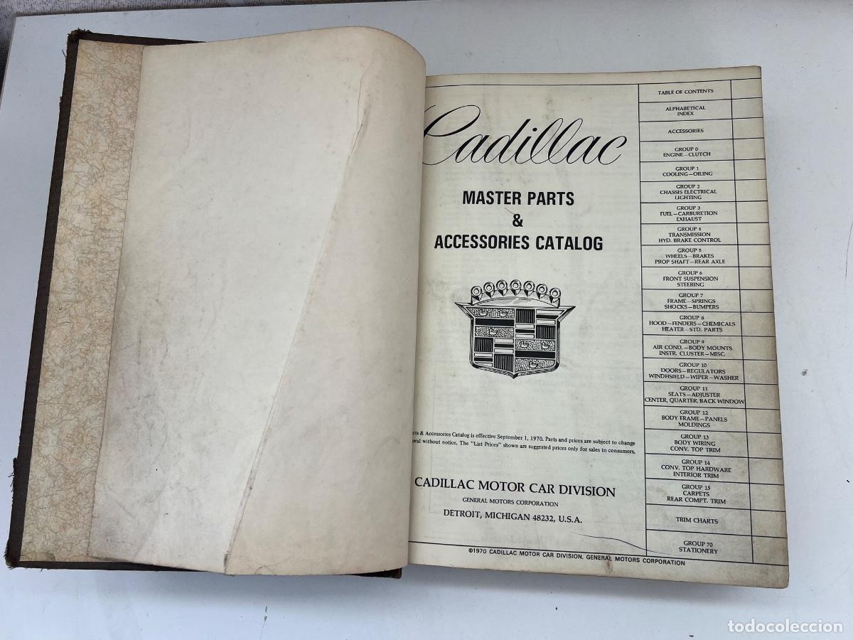 Carros e motociclos: CADILLAC MASTER PARTS ACCESORIES CATALOGO 1970