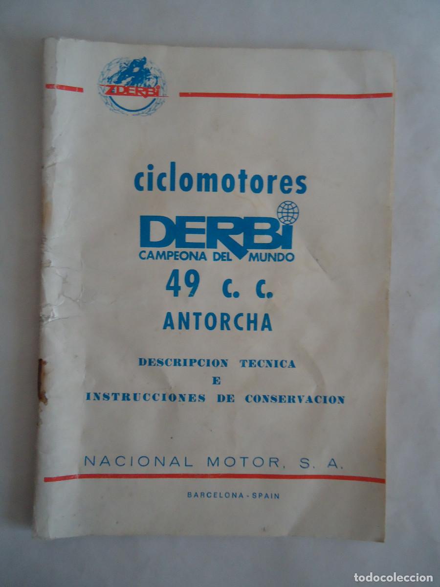 Automobili e Motociclette: LIBRO CATALOGO DE CICLOMOTORES DERBI, 49 C.C. ANTORCHA. PP -13