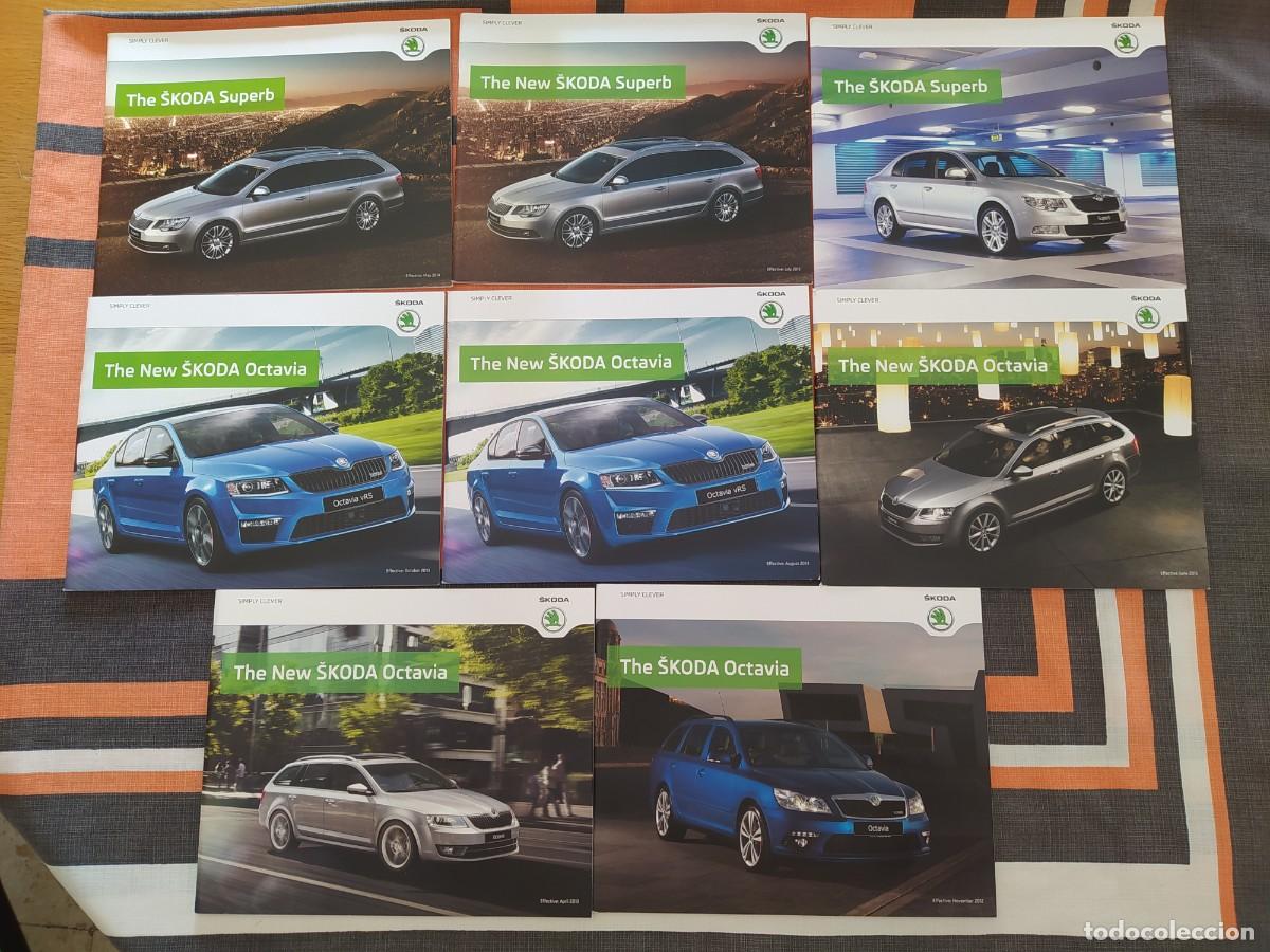 Coches y motocicletas: Cat&aacute;logos SKODA x17 de diferentes modelos. Todos son diferentes. De fechas de 2012-2015. En ingl&eacute;s