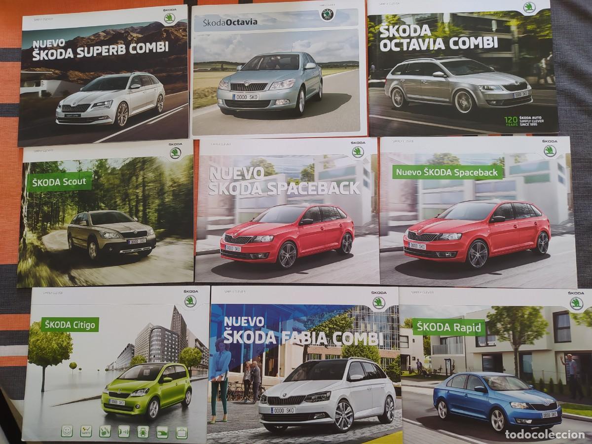 Coches y motocicletas: Cat&aacute;logos SKODA x9 de diferentes modelos. Todos los cat&aacute;logos diferentes. Fechas 2010-2016. Espa&ntilde;ol