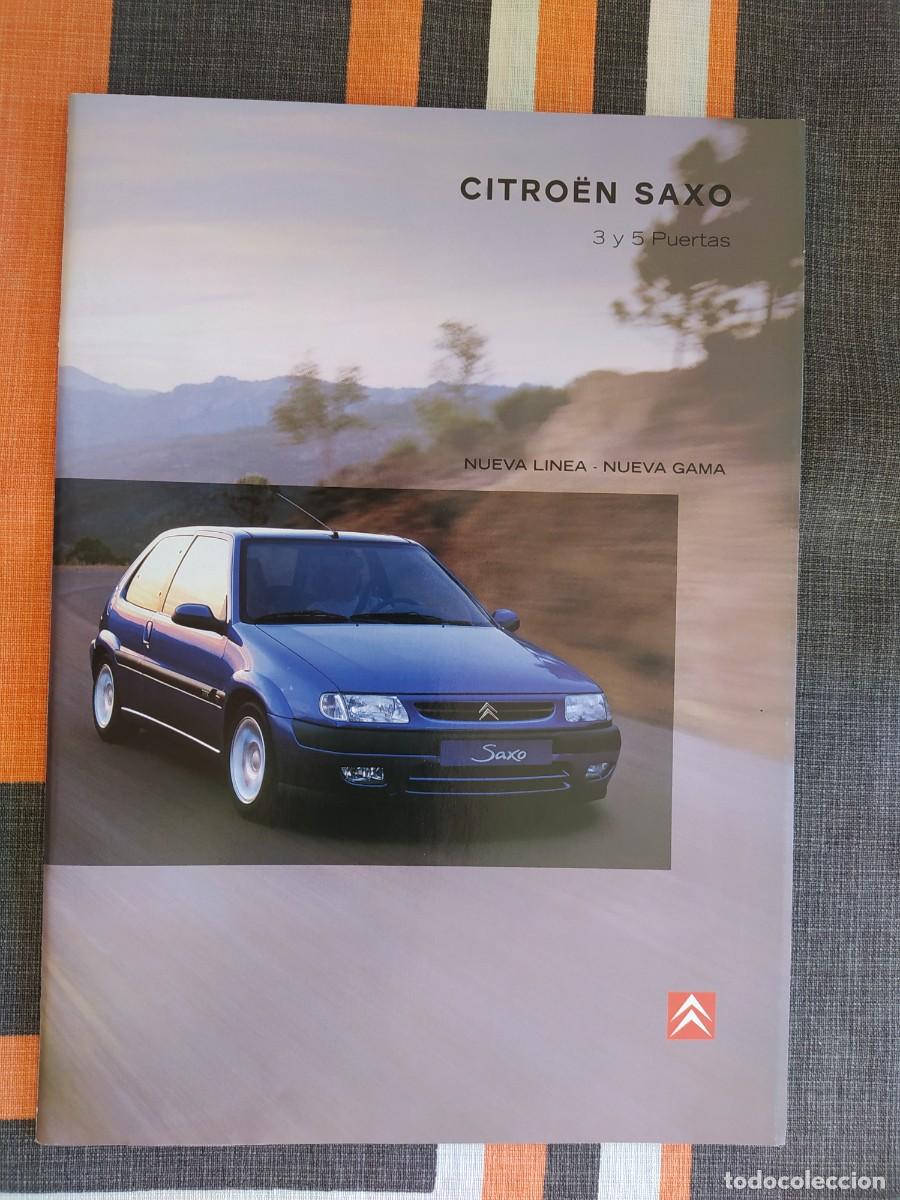 Coches y motocicletas: Cat&aacute;logo de ventas del CITROEN SAXO con motores gasolina y di&eacute;sel. De 12/97. 32 p&aacute;ginas. En espa&ntilde;ol