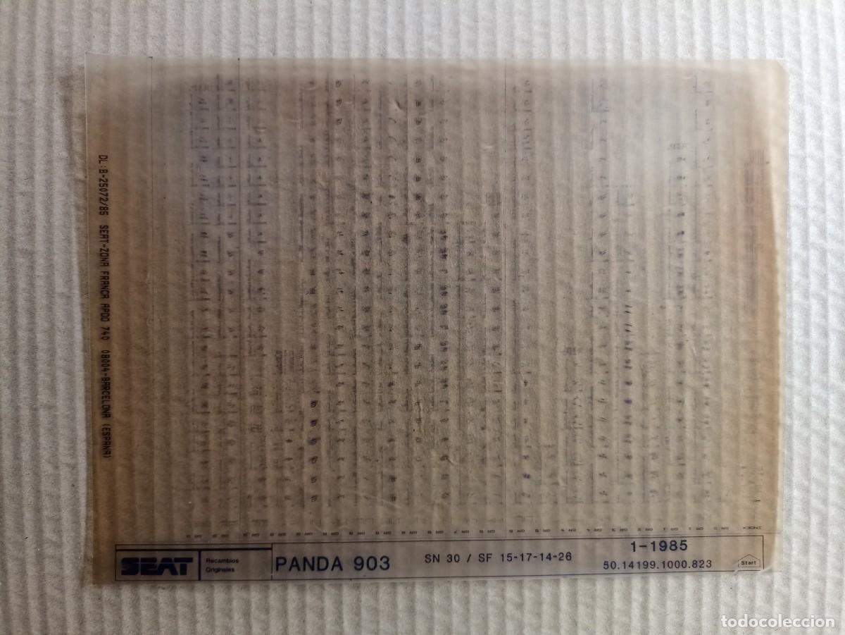 Carros e motociclos: Microficha Seat Panda 903 1-1985
