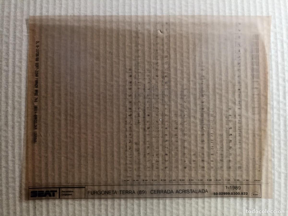 Carros e motociclos: Microficha Seat furgoneta terra 1-1989