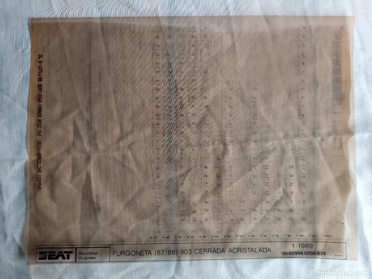 Automobili e Motociclette: Microficha Seat furgoneta 87/88 903 cerrada acristalada 1-1989