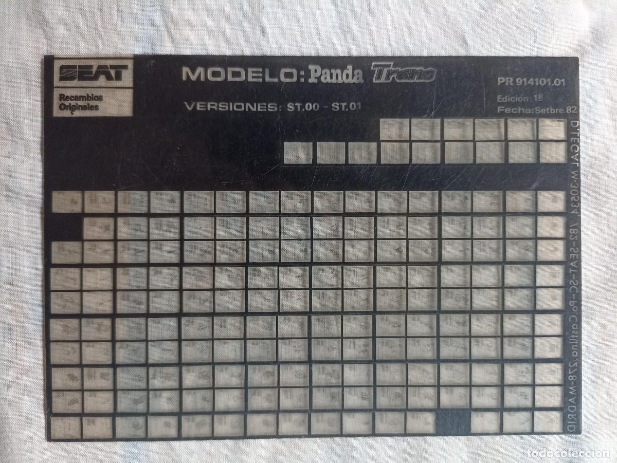 Automobili e Motociclette: Microficha Seat Panda Trans 1&ordf; edici&oacute;n septiembre de 1982