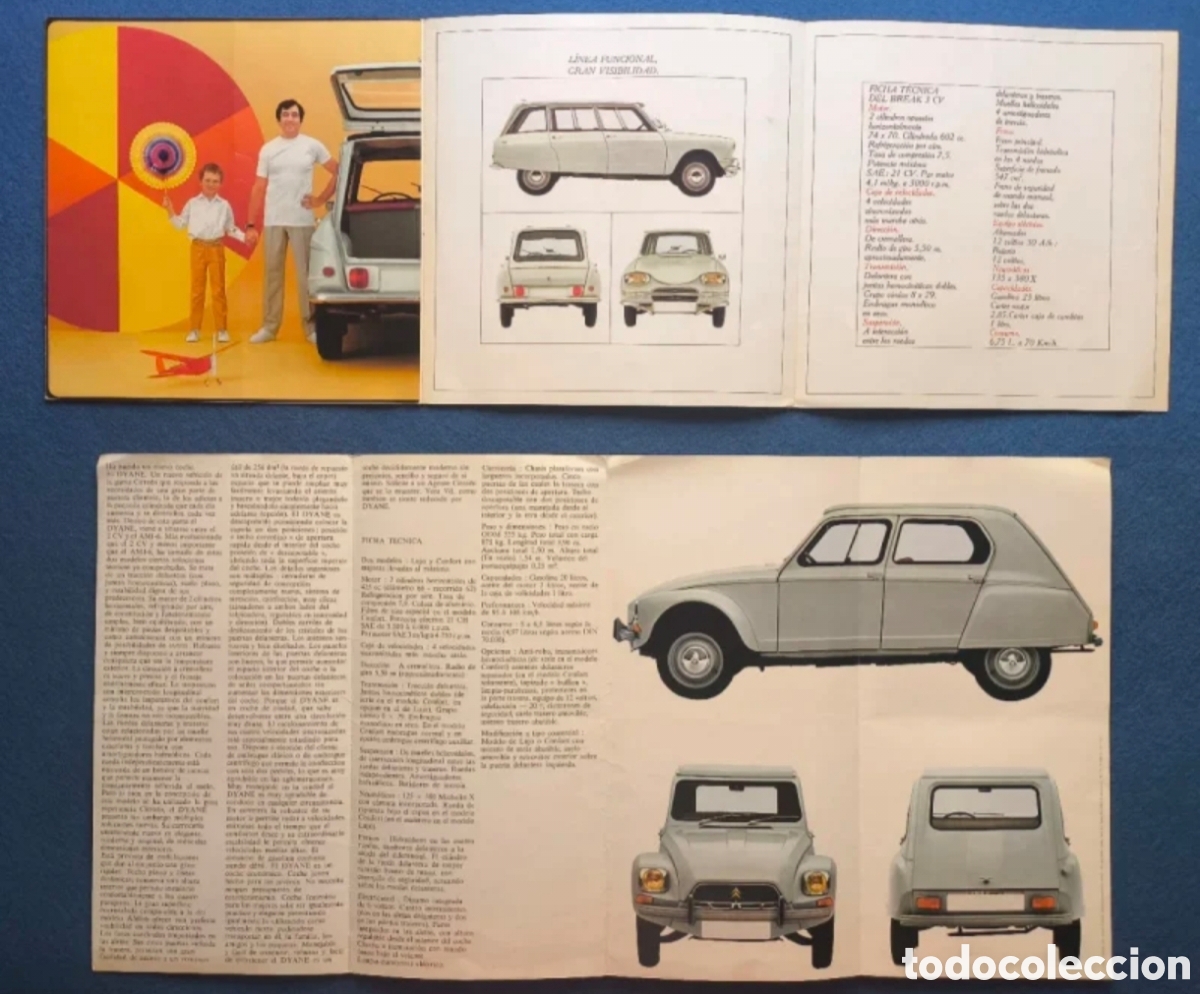 Coches y motocicletas: CITRO&Euml;N CAT&Aacute;LOGO MOD. DYANE - BREAK 3 LOTE 2 A&Ntilde;O 1967