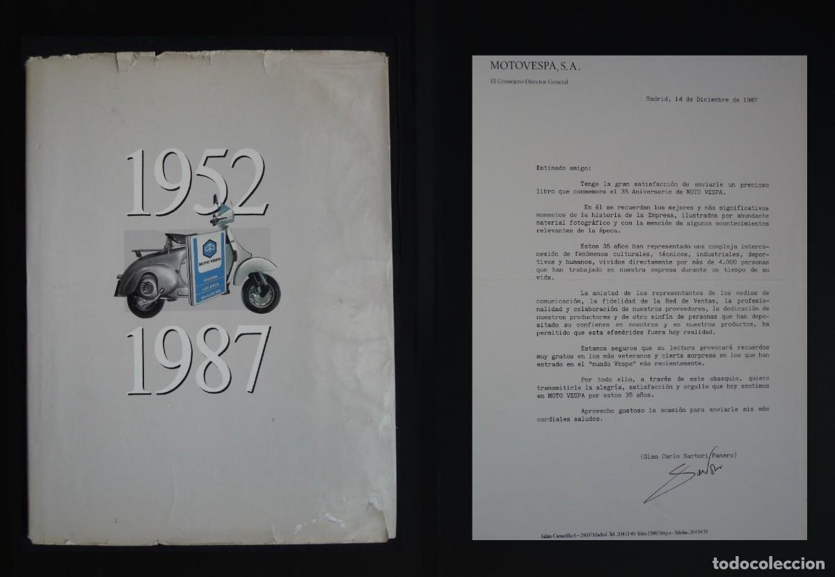 Coches y motocicletas: 1952 - 1987 TREINTA Y CINCO A&Ntilde;OS MOTO VESPA