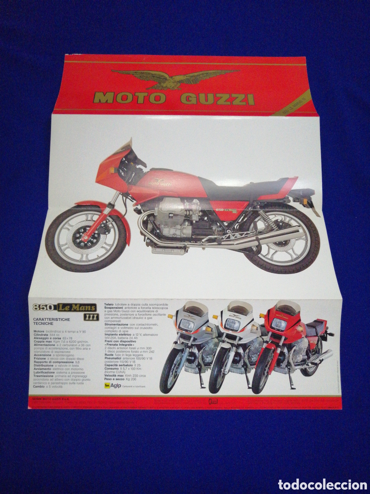 Coches y motocicletas: MOTO GUZZI - 850 LE MANS III CATALAGO IDIOMA ITALIANO