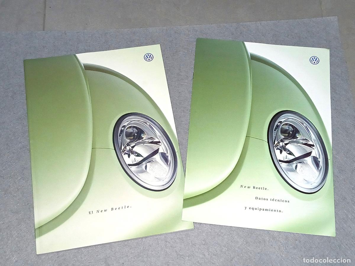 Coches y motocicletas: Folleto-Cat&aacute;logo de coches. Volkswagen Beetle, con extra datos t&eacute;cnicos
