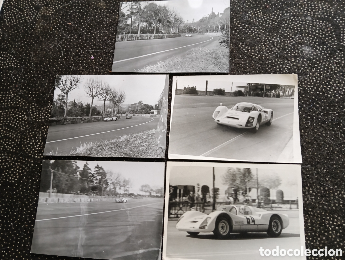 Coches y motocicletas: 5 Fotograf&iacute;as, Porsche 906 Carrera 6 de competici&oacute;n en blanco y negro, probablemente pilotado por Ju