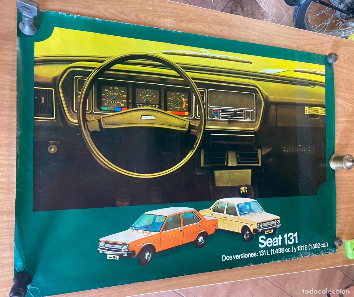 Coches y motocicletas: CARTEL DE CONCESIONARIO SEAT 131, VER FOTOS