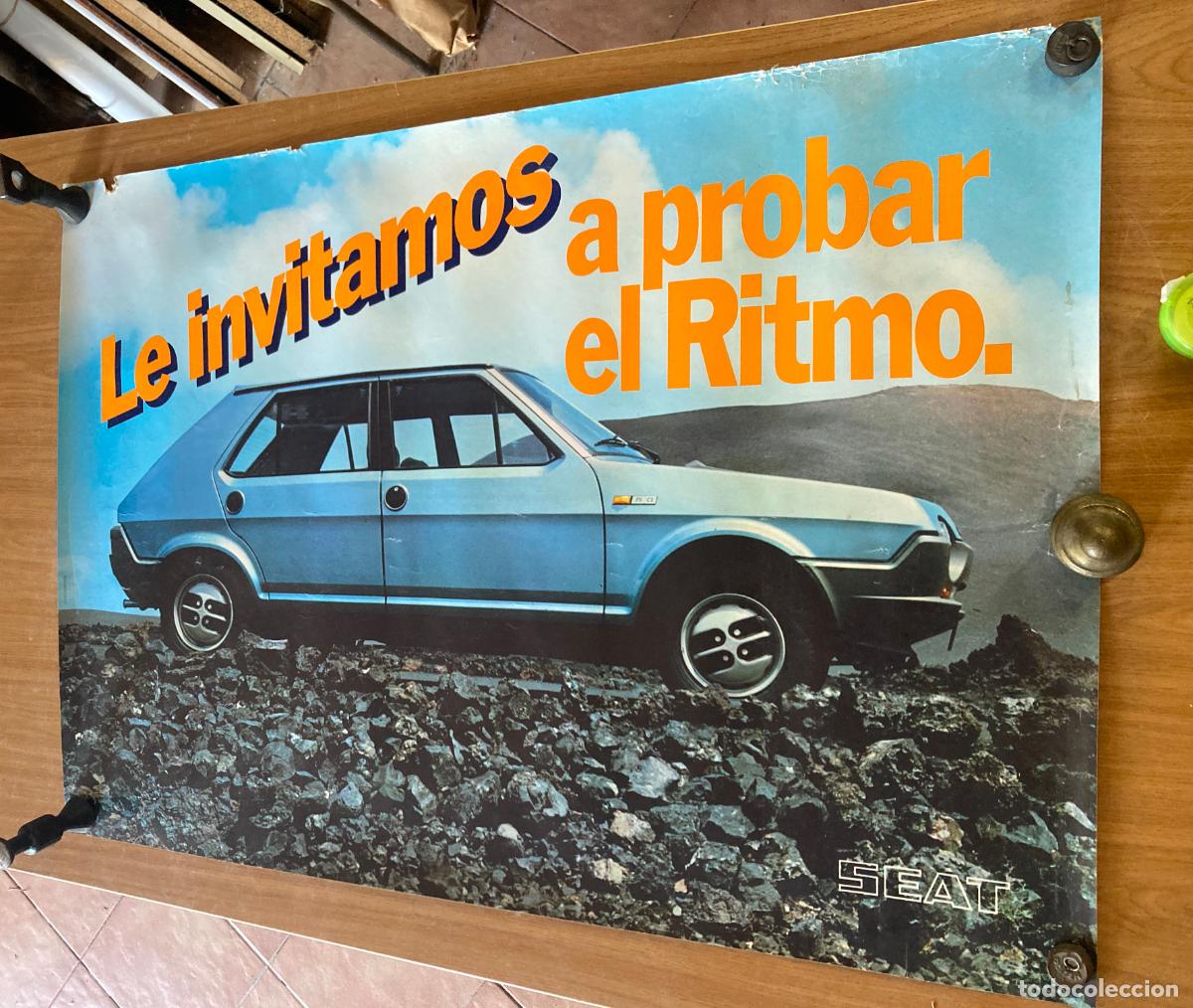 Coches y motocicletas: CARTEL DE CONCESIONARIO SEAT RITMO A&Ntilde;O 1979, VER FOTOS