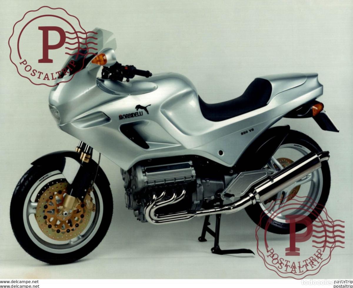 Automobili e Motociclette: MORBIDELLI 850 V8. 24*17cm Moto MOTOCROSS MOTORCYCLE Douglas J Jackson archive of motorcycles