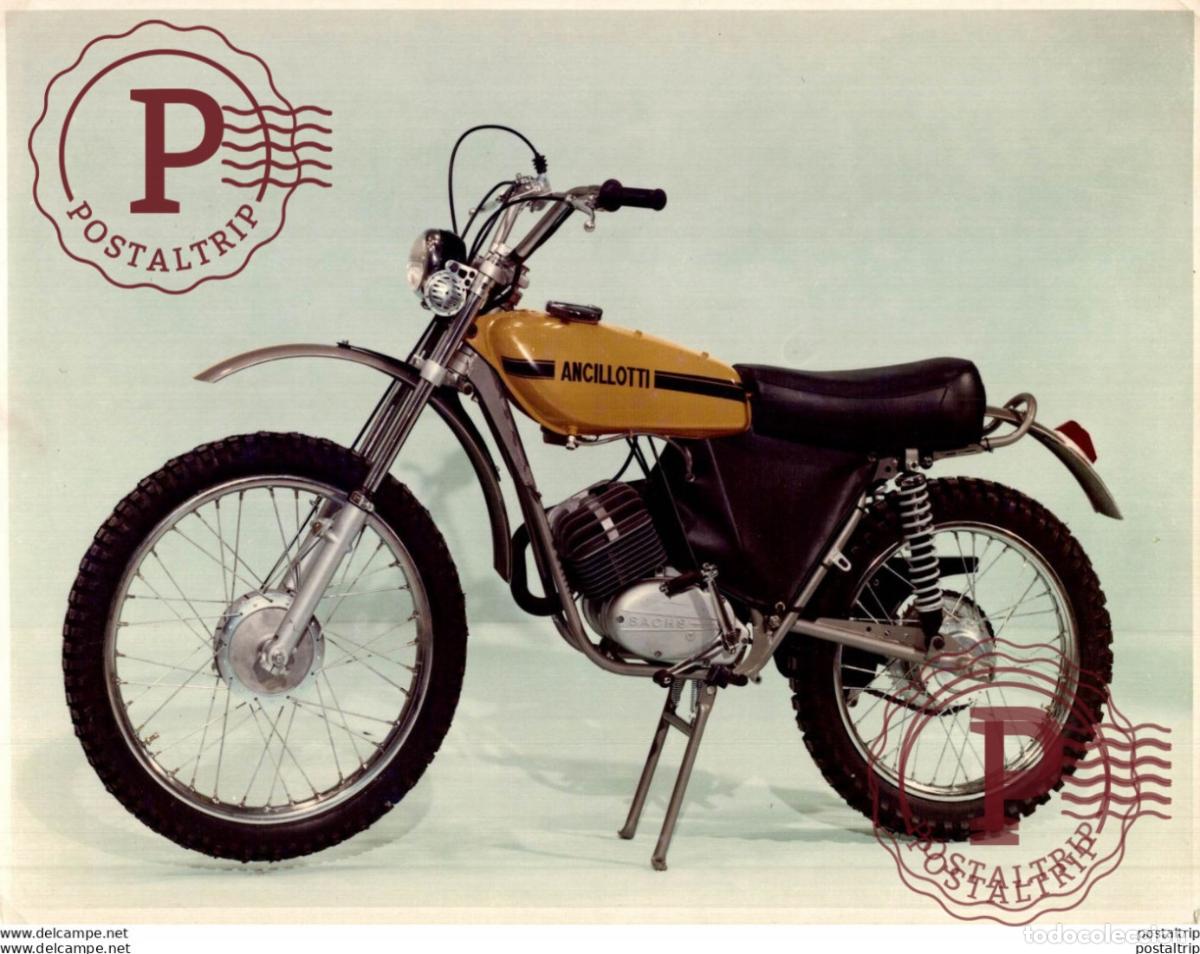 Automobili e Motociclette: ANCILLOTTI SCARAB 50CC. 24*17cm Moto MOTOCROSS MOTORCYCLE Douglas J Jackson archive of motorcycles