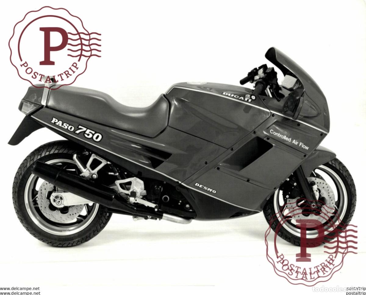 Automobili e Motociclette: DUCATI PASO 750. 23*17cm Moto MOTOCROSS MOTORCYCLE Douglas J Jackson archive of motorcycles