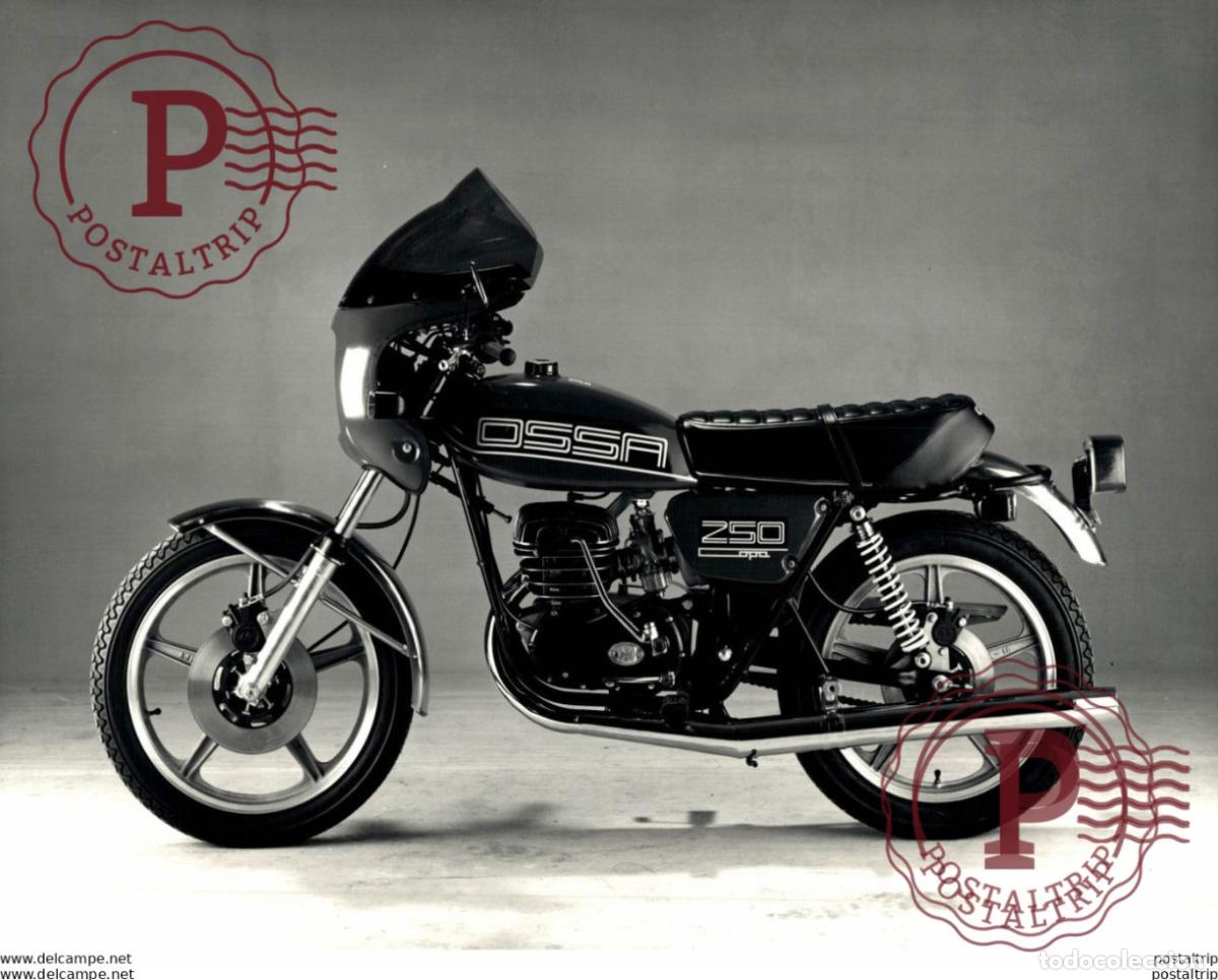 Automobili e Motociclette: OSSA 250. 23*17cm Moto MOTOCROSS MOTORCYCLE Douglas J Jackson archive of motorcycles