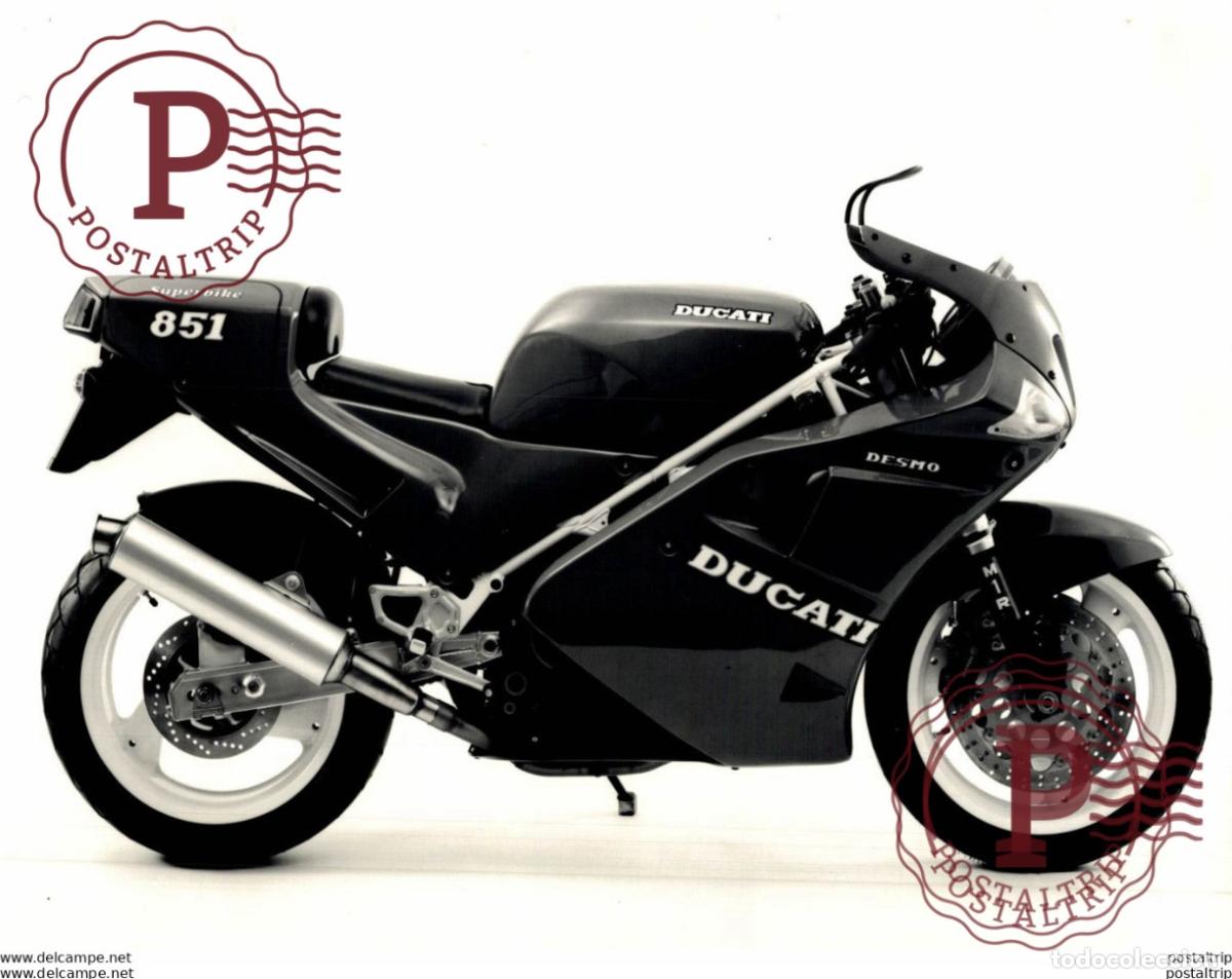 Automobili e Motociclette: DUCATI DESMO 851. 23*17cm Moto MOTOCROSS MOTORCYCLE Douglas J Jackson archive of motorcycles