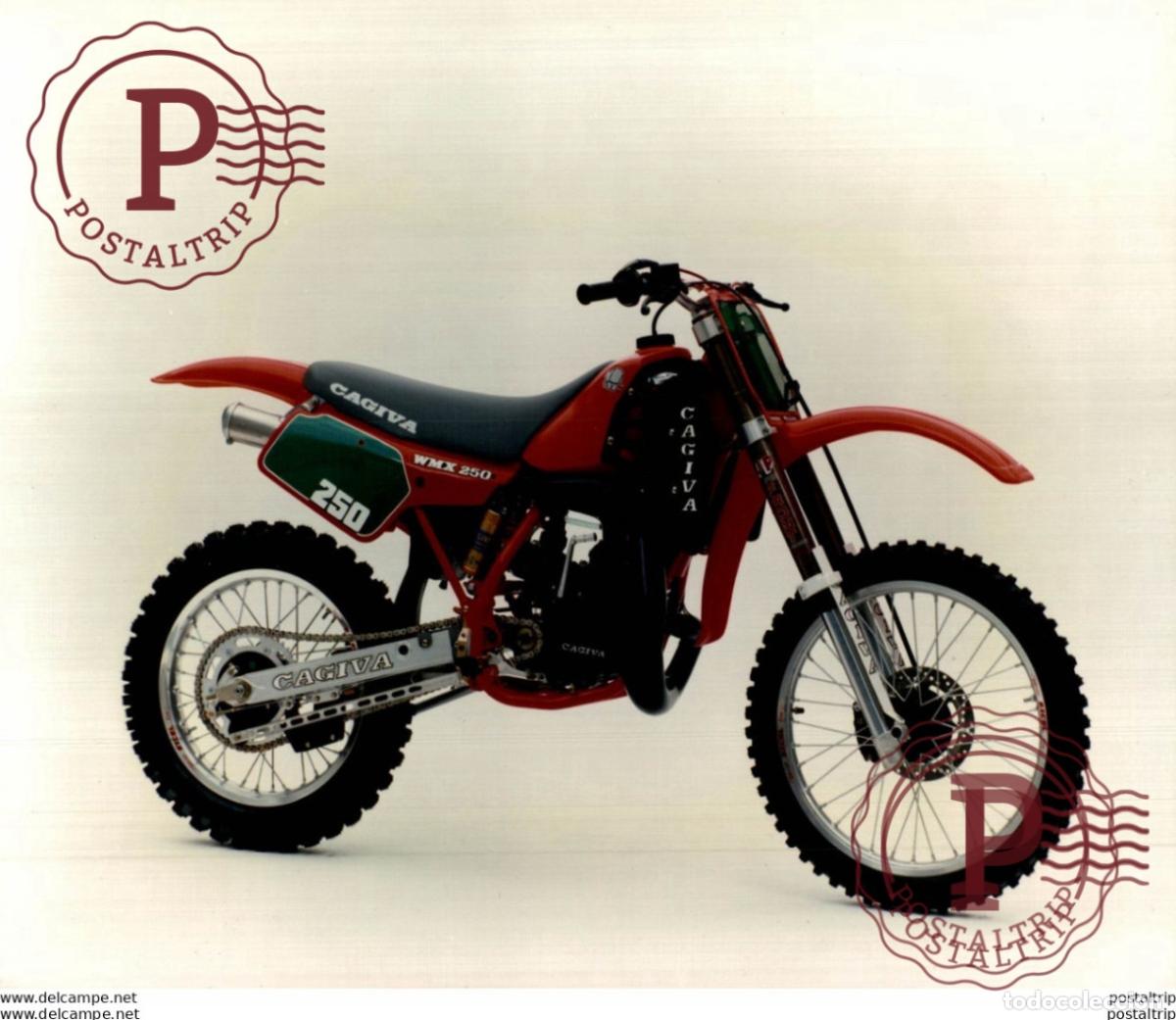 Automobili e Motociclette: CAGIVA WMX 250. 24*19cm Moto MOTOCROSS MOTORCYCLE Douglas J Jackson archive of motorcycles