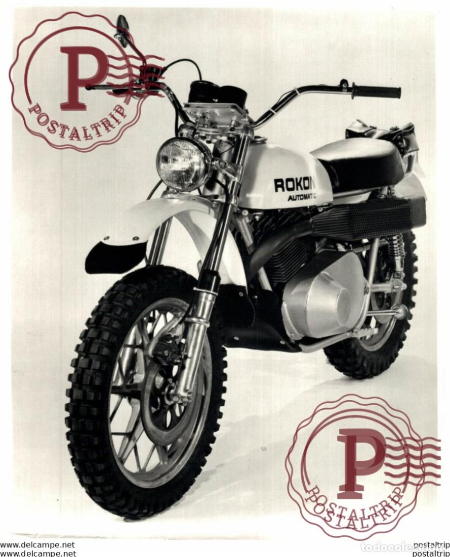 Automobili e Motociclette: ROKON AUTOMATIC. 24*19cm Moto MOTOCROSS MOTORCYCLE Douglas J Jackson archive of motorcycles