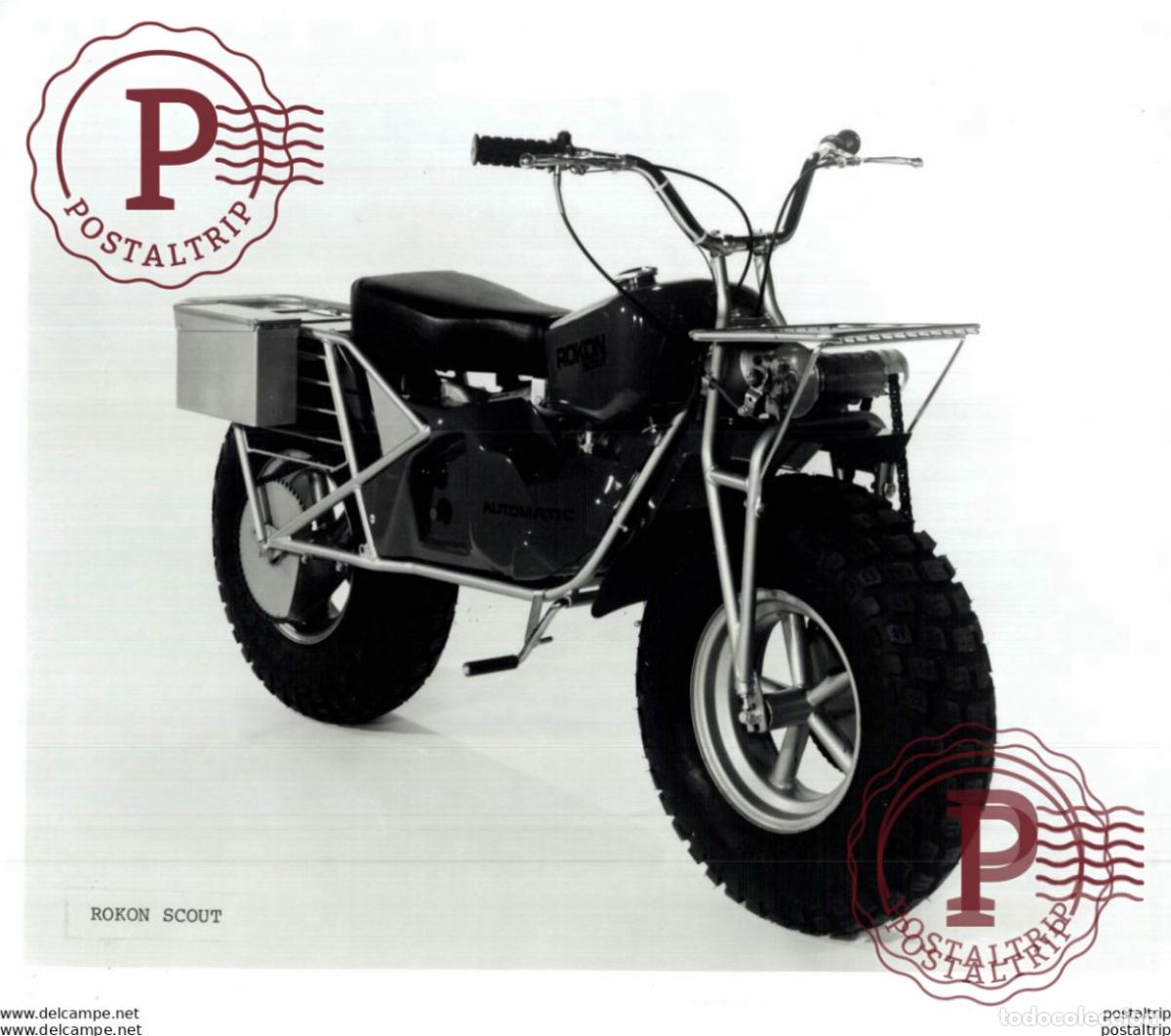 Automobili e Motociclette: ROKON AUTOMATIC. 25*20cm Moto MOTOCROSS MOTORCYCLE Douglas J Jackson archive of motorcycles
