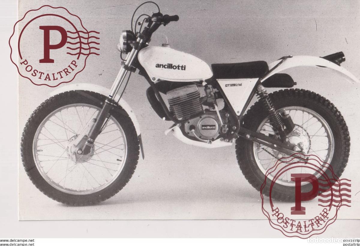Voitures et Motocyclettes: ANCILLOTTI GT125TRIAL. 22*14cm Moto MOTOCROSS MOTORCYCLE Douglas J Jackson archive of motorcycles