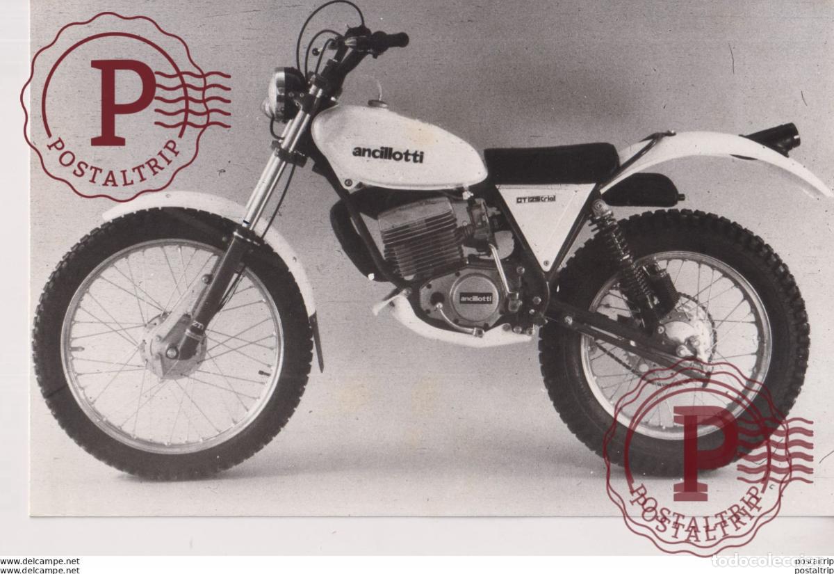 Automobili e Motociclette: ANCILLOTTI CT125TRIAL. 21*14cm Moto MOTOCROSS MOTORCYCLE Douglas J Jackson archive of motorcycles