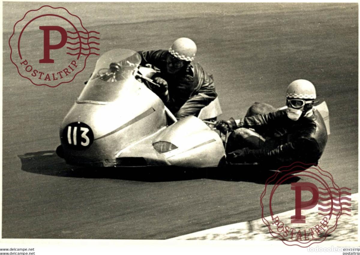 Coches y motocicletas: BRANDS HATCH 1957 16*11.5Cm Motocross Course de motos MOTORCYCLE