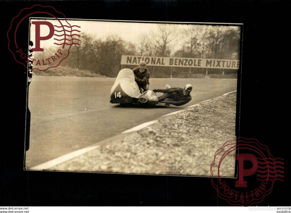 Coches y motocicletas: BRANDS HATCH 1957 16*12Cm Motocross Course de motos MOTORCYCLE