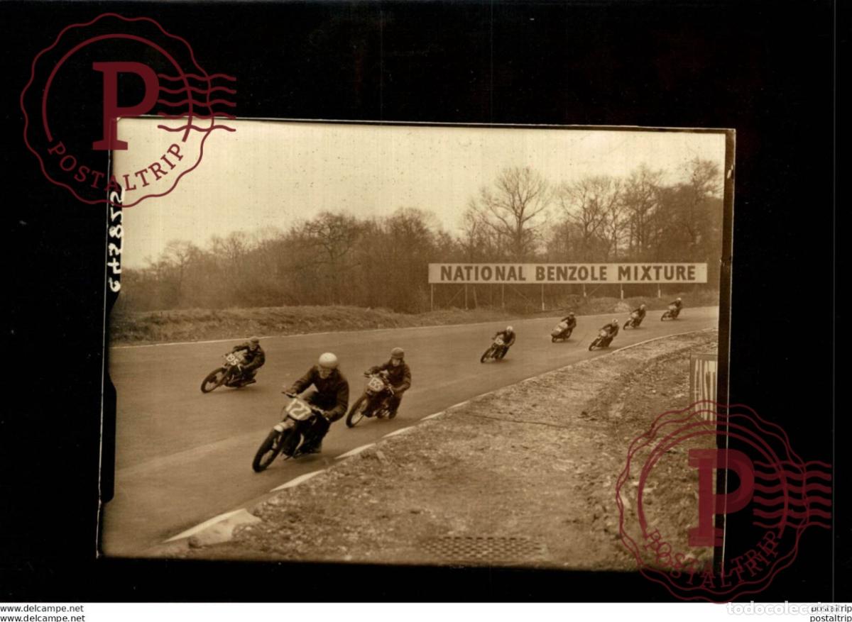 Coches y motocicletas: BRANDS HATCH 1957 16*12Cm Motocross Course de motos MOTORCYCLE