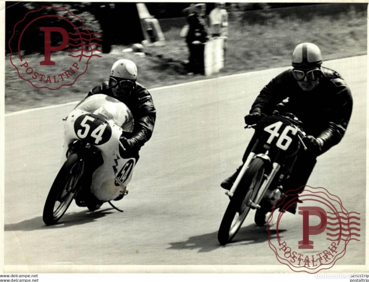 Coches y motocicletas: FD HARDY G.C. MURPHY CRISTAL PALACE 1961 MC MEETING 21*17Cm Motocross Course de motos MOTORCYCLE