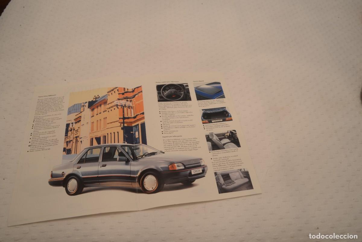 Coches y motocicletas: Folleto publicitario Ford Orion, mediados de los a&ntilde;os 80