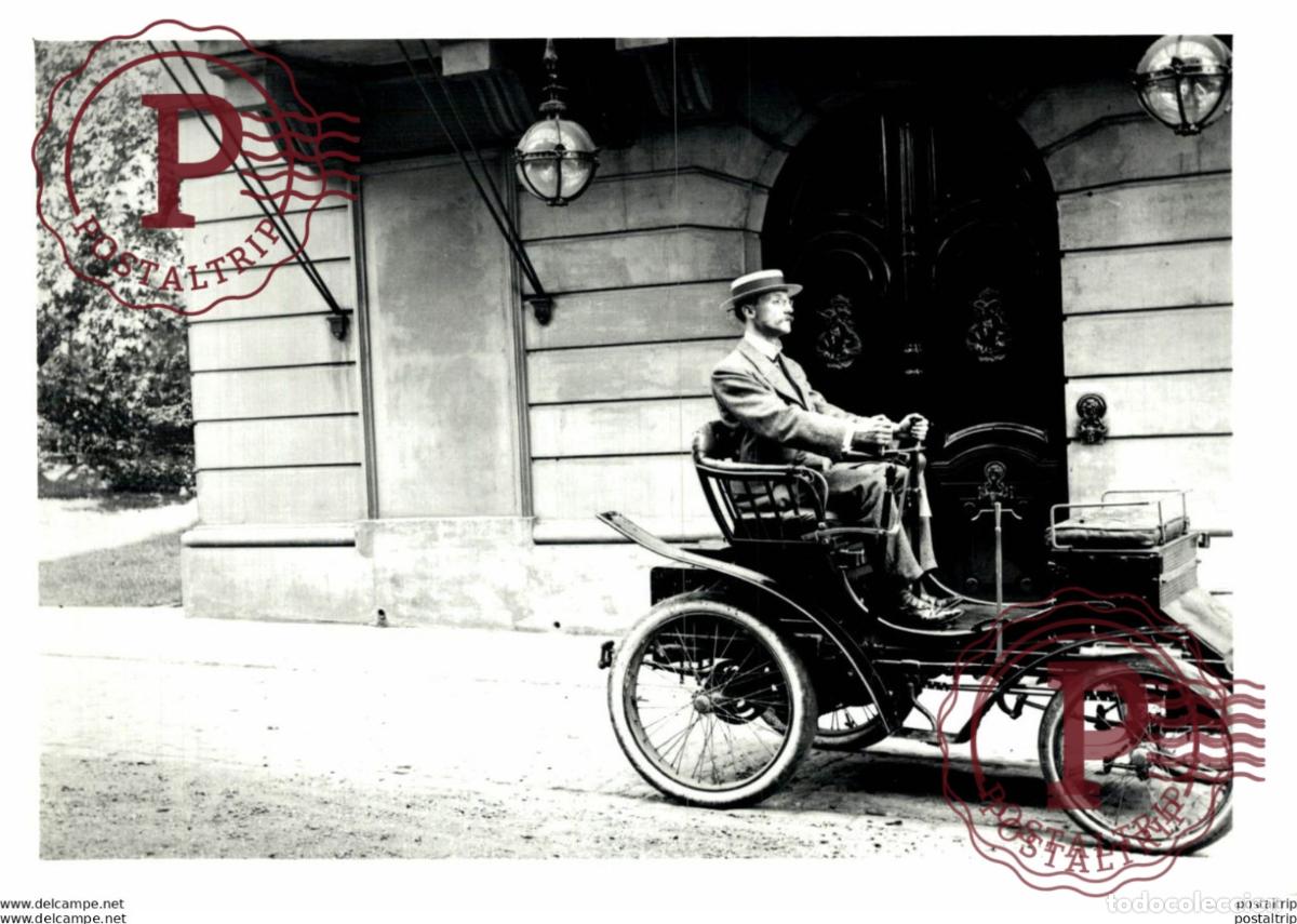 Voitures et Motocyclettes: PEUGEOT TYPE 31 1900 1902 DRIVER CS ROLLS 12.5*18CM USA MOTOR CARS COCHES PEUGEOT Bryan Goodman Coll