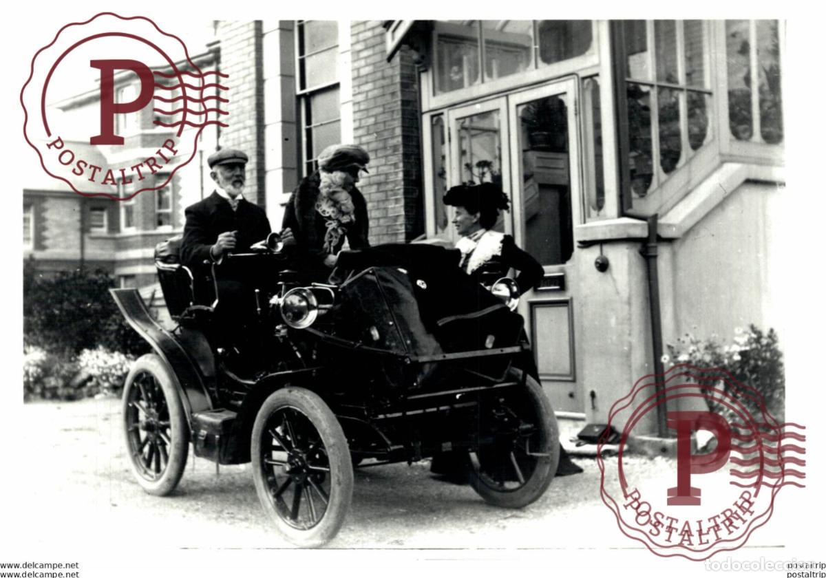 Voitures et Motocyclettes: PEUGEOT 1901 AUTOMOBILE 12.5*18CM USA MOTOR CARS COCHES PEUGEOT Bryan Goodman Collection