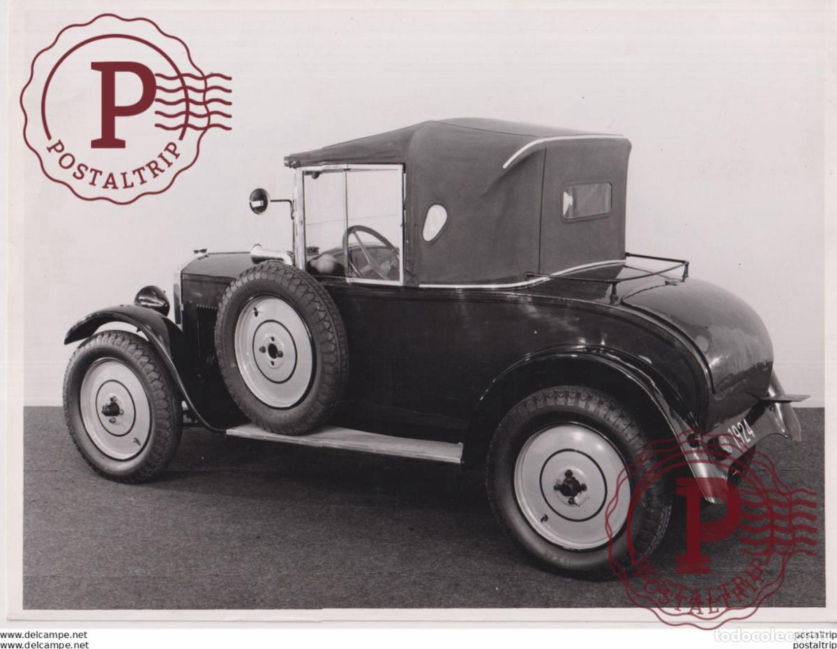 Coches y motocicletas: PEUGEOT 1924 CABRIOLET 5 CV AVEC CAPOTE TYPE 172 BC 24*18CM USA MOTOR CARS COCHES PEUGEOT Bryan Go
