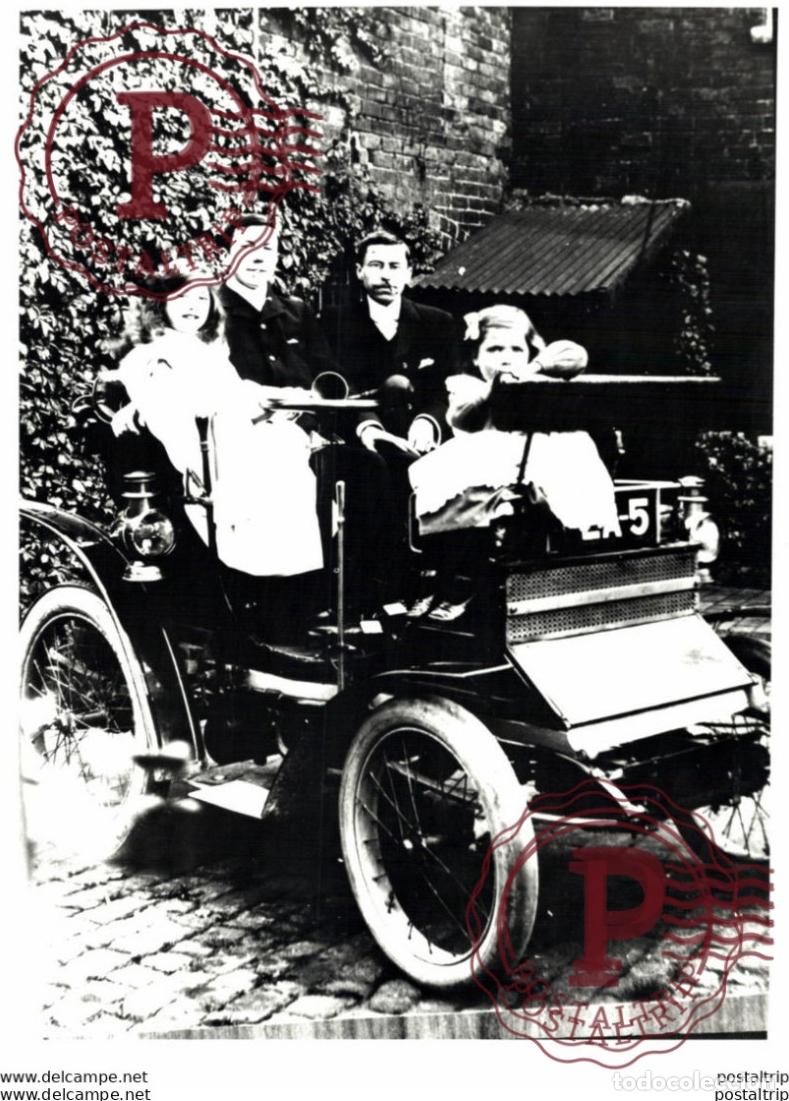 Coches y motocicletas: PEUGEOT CONVERTED TO WHEEL STEERING 18*25.5CM USA MOTOR CARS COCHES PEUGEOT Bryan Goodman Collectio
