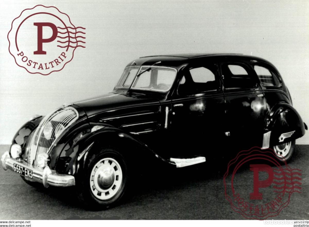 Coches y motocicletas: PEUGEOT402 SALOON 1939 12 CV 25.5*17CM USA MOTOR CARS COCHES PEUGEOT Bryan Goodman Collection