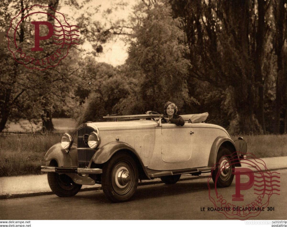 Coches y motocicletas: AUTOMOBILE PEUGEOT 301 Roadster Grand Luxe - Voiture D&eacute;capotable 24*18CM The Bryan Goodman Collectio