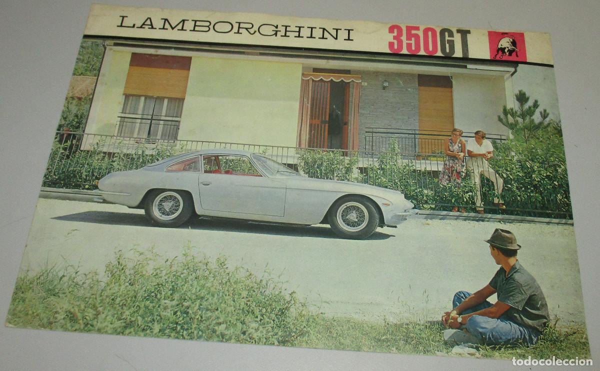 Coches y motocicletas: Cat&aacute;logo, publicidad, folleto publicitario, LAMBORGHINI 350GT, 1964