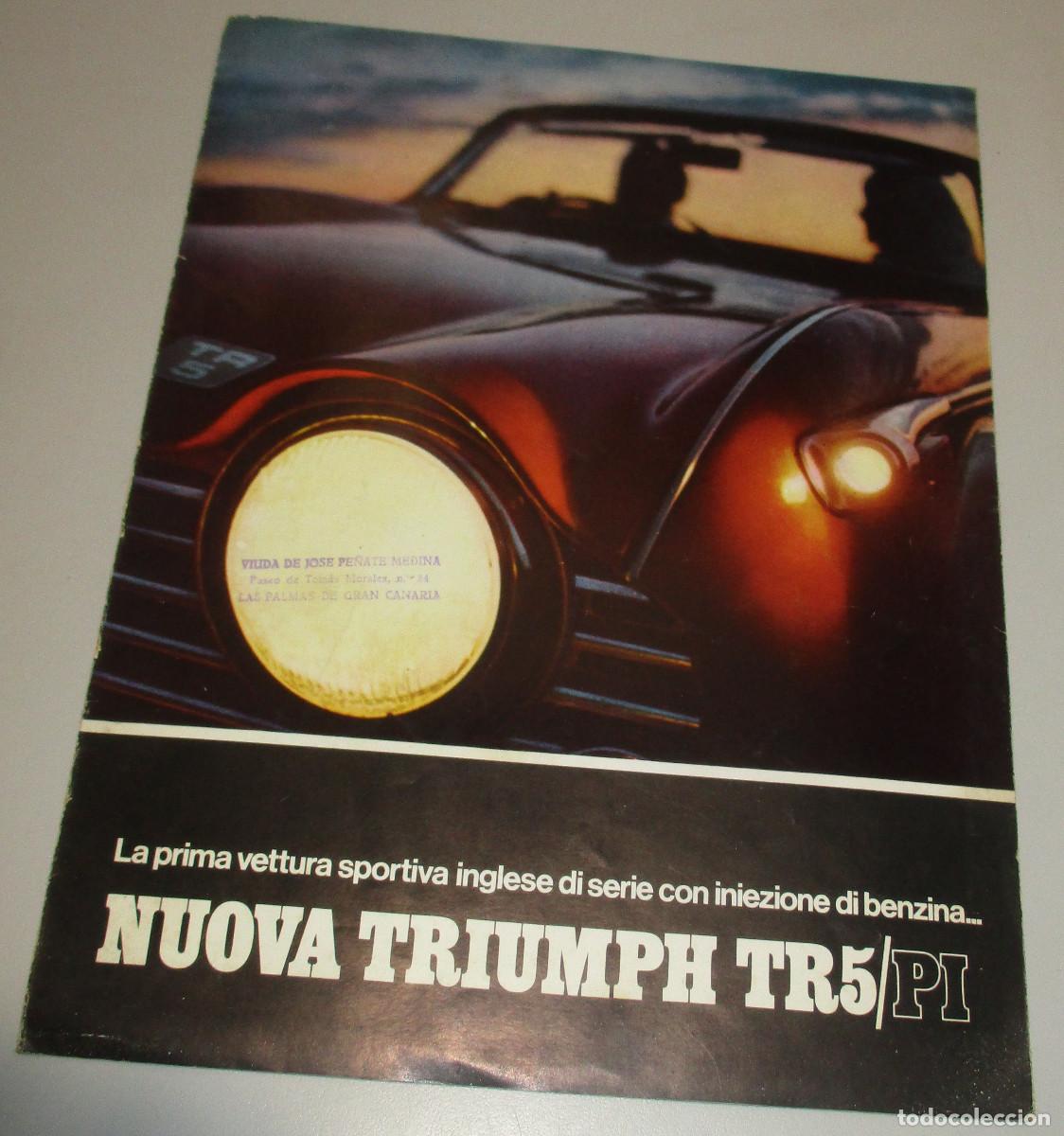 Coches y motocicletas: Cat&aacute;logo, publicidad, folleto publicitario, TRIUMPH TR5/PI, 1967