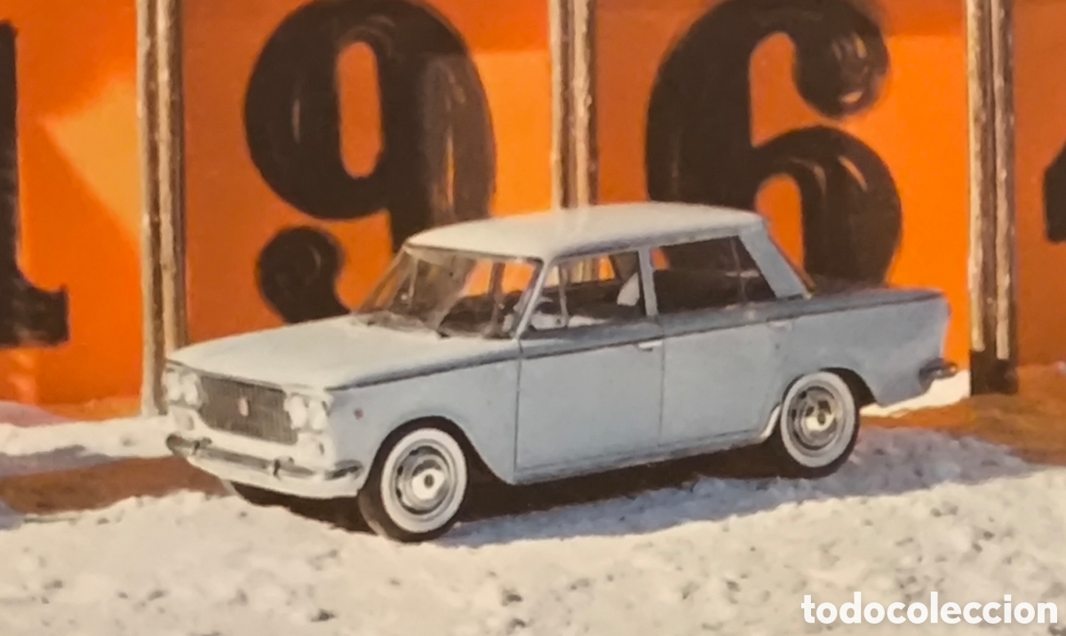 Coches y motocicletas: FIAT 1500 AUTOM&Oacute;VIL COCHE AUTO FELICITACI&Oacute;N NAVIDE&Ntilde;A 1964