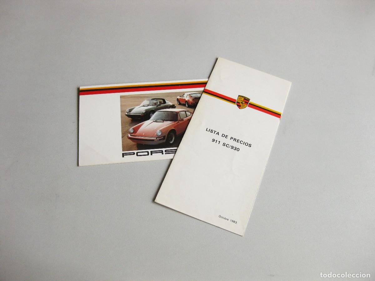 Coches y motocicletas: FELICITACI&Oacute;N NAVIDA&Ntilde;A DEL CLUB PORSCHE CON HOJA DE LISTA DE PRECIOS. 1983